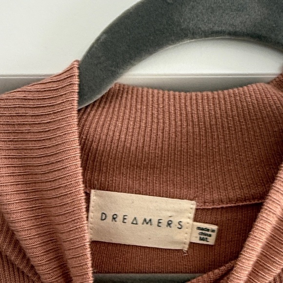 Dreamers Short Sleeve Top in Brown​ - Picture 2 of 3